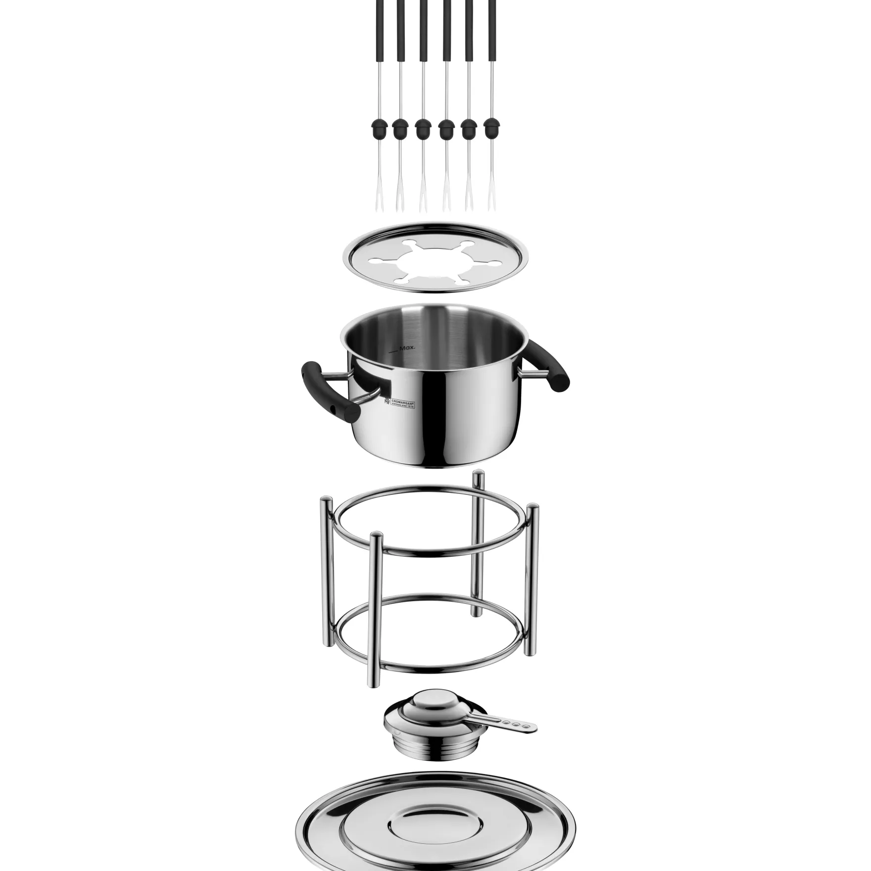 Fondues|Fondues|WMF Allegro Party Fondue-Set, 11-teilig