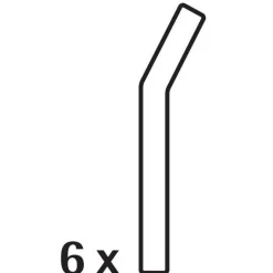 Barzubehör|WMF Baric Trinkhalme aus Glas, 22 cm, 6 Stück