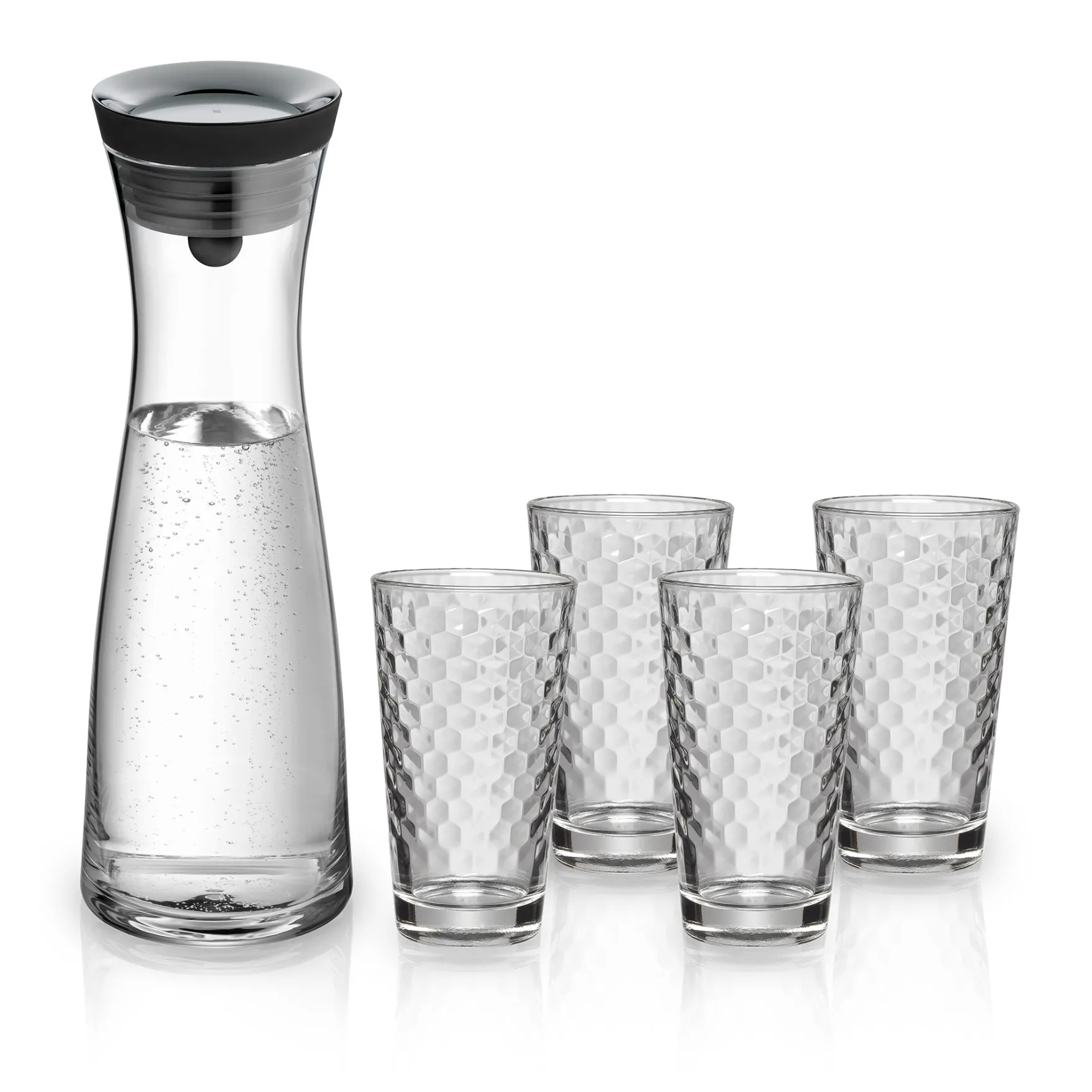 Wassergläser|Karaffen & Dekanter|WMF Basic Set Wasserkaraffe mit 4 Gläsern