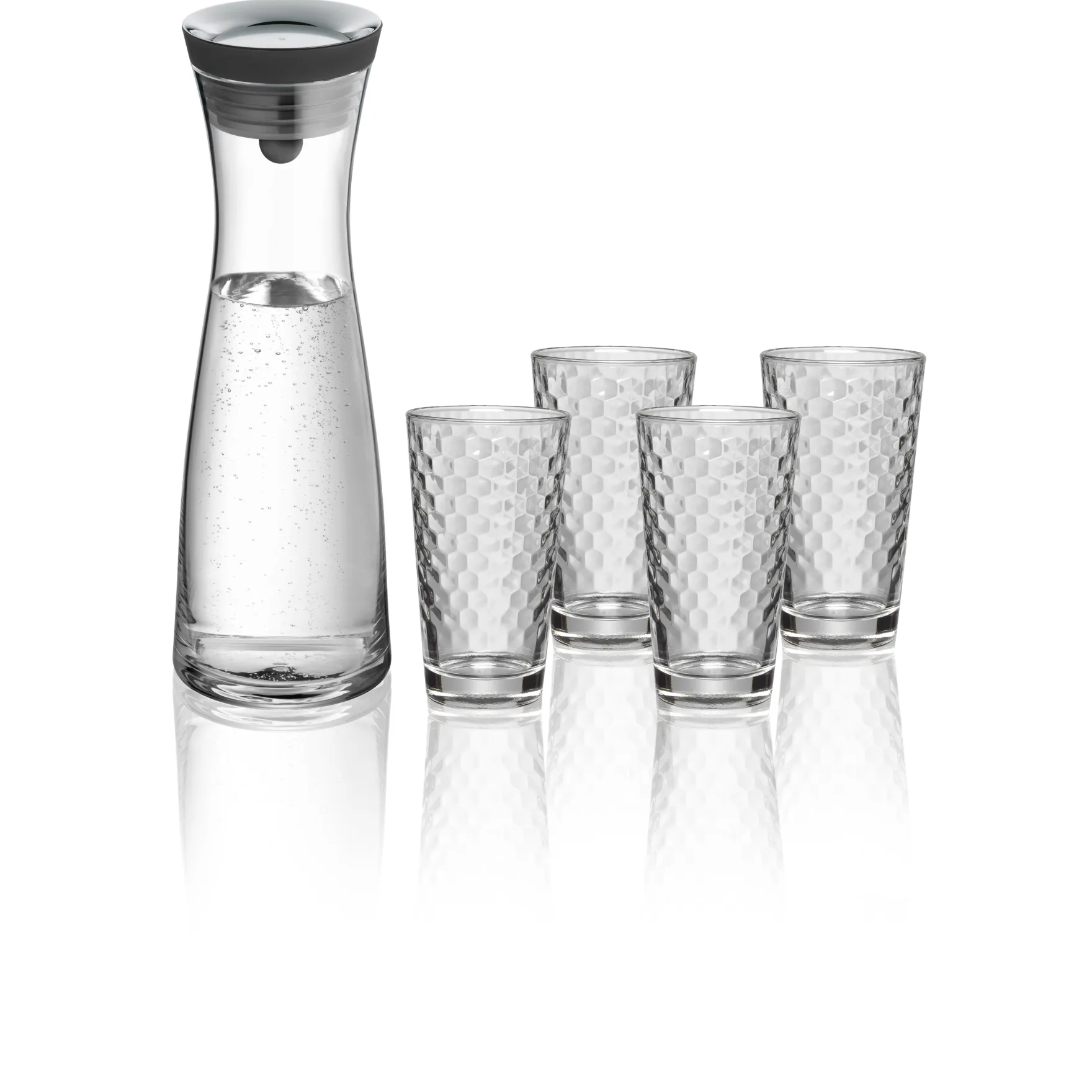 Wassergläser|Karaffen & Dekanter|WMF Basic Set Wasserkaraffe mit 4 Gläsern