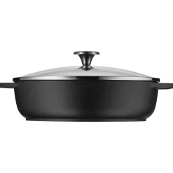 Pfannen Mit Deckel|Induktionspfannen|WMF Bauernpfanne mit Glasdeckel, 28 cm