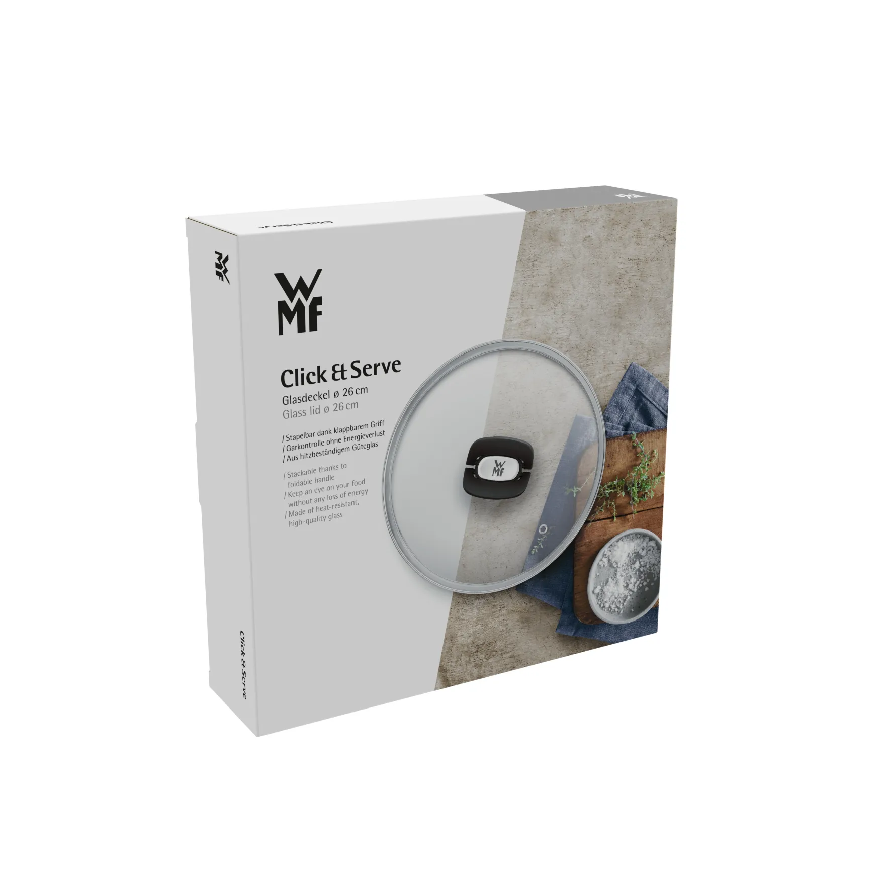 Pfannendeckel|WMF Click&Serve Glasdeckel, 28 cm