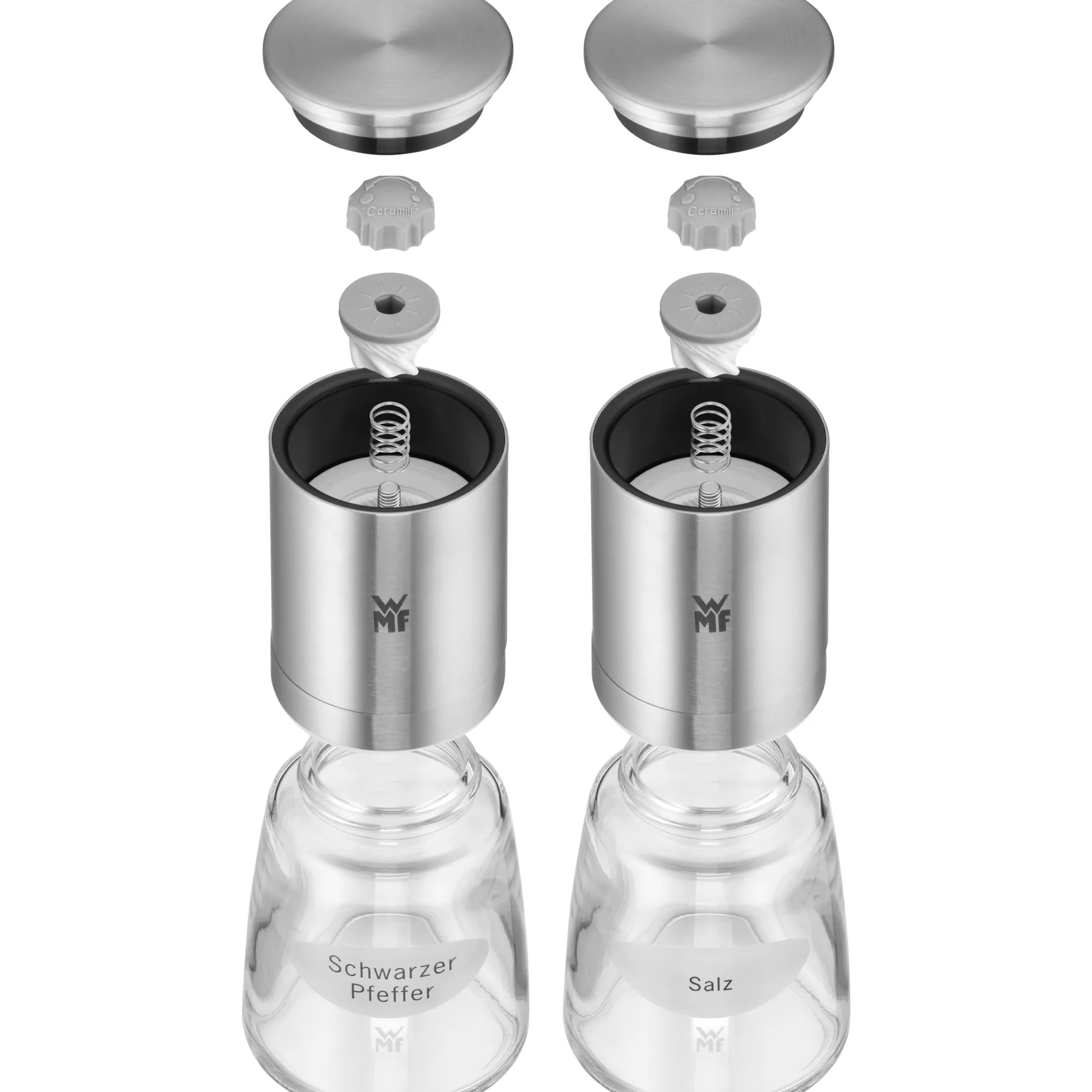 Salz- & Pfeffermühlen|Gewürzmühlen|WMF De Luxe Gewürzmühlen-Set, 2-teilig