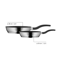 Induktionspfannen|Bratpfannen|WMF Devil Pfannen-Set, 2-teilig, 24 cm und 28 cm