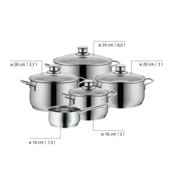 Induktionstöpfe|Topfsets|WMF Diadem Plus Topf-Set, 5-teilig