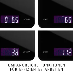 Backutensilien|Küchenwaagen|WMF Digitale Küchenwaage, Schwarz, 23 x 15 cm