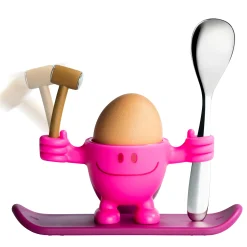 Eierbecher|WMF Eierbecher McEgg mit Löffel, Pink