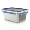 Vorratsdosen|WMF EMSA CLIP & CLOSE Edelstahl Frischhaltedose 2,0 l N11506