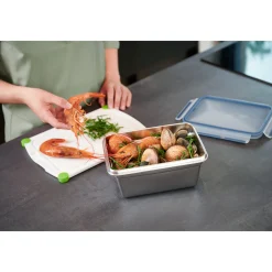 Vorratsdosen|WMF EMSA CLIP & CLOSE Edelstahl Frischhaltedose 2,0 l N11506