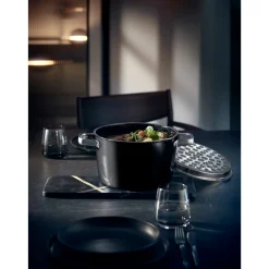 Bratentöpfe|WMF Fusiontec Aromatic Bratentopf mit Deckel, 22 cm, Black