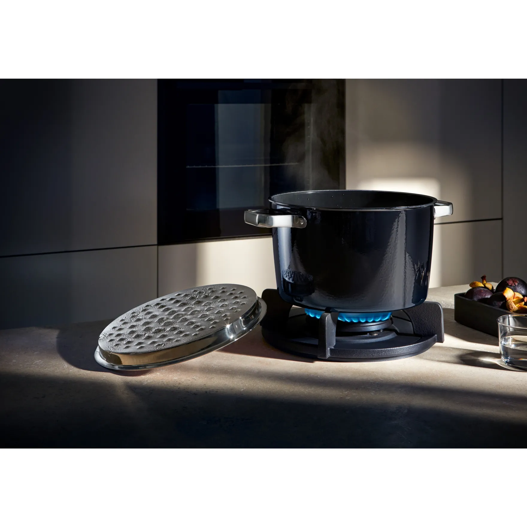 Bratentöpfe|WMF Fusiontec Aromatic Bratentopf mit Deckel, 22 cm, Black