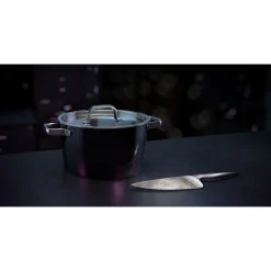 Kochtöpfe|Induktionstöpfe|WMF Fusiontec Aromatic Kochtopf, 22 cm, Schwarz