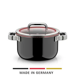 Kochtöpfe|WMF Fusiontec Function Pro, Kochtopf mit Deckel, 20 cm, Black