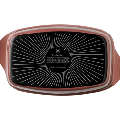 Bräter & Schmortöpfe|WMF Fusiontec Mineral Bräter mit Glasdeckel, rechteckig, 32 x 21 cm, Rose Quartz
