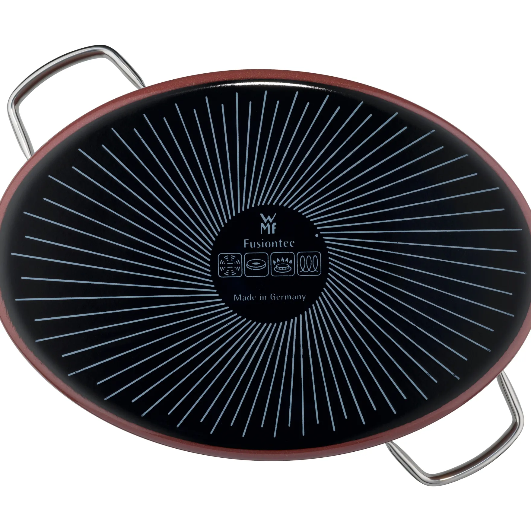 Bräter & Schmortöpfe|WMF Fusiontec Mineral Bräter mit Glasdeckel, oval, 36 cm, Rose Quartz