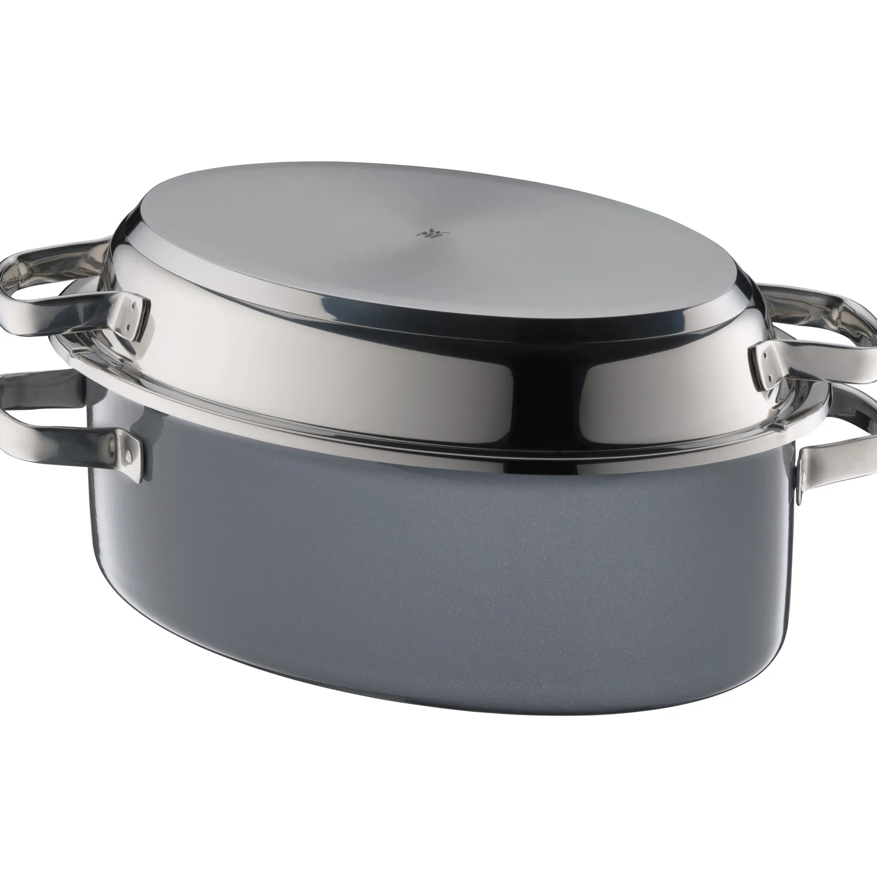 Bräter & Schmortöpfe|WMF Fusiontec Mineral Multi-Bräter mit Edelstahldeckel, 38 cm, Platinum