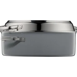 Bräter & Schmortöpfe|WMF Fusiontec Mineral Multi-Bräter mit Edelstahldeckel, 38 cm, Platinum
