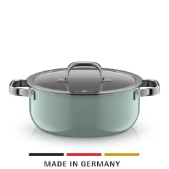 Induktionstöpfe|WMF Fusiontec Mineral Pro, Bratentopf mit Deckel, 24 cm, Eucalyptus Haze