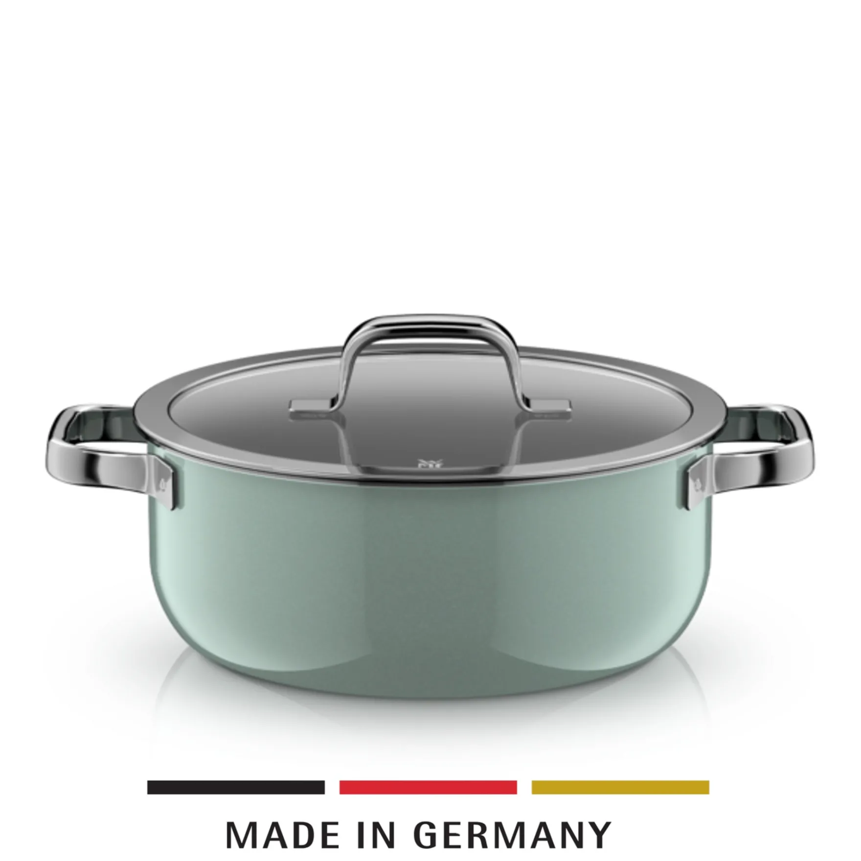 Induktionstöpfe|WMF Fusiontec Mineral Pro, Bratentopf mit Deckel, 24 cm, Eucalyptus Haze