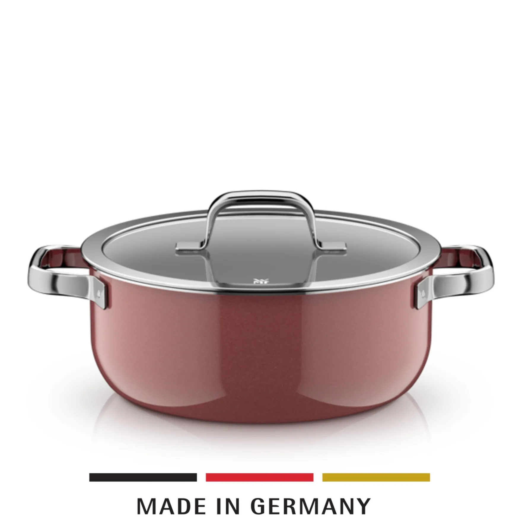 Induktionstöpfe|WMF Fusiontec Mineral Pro, Bratentopf mit Deckel, 24 cm, Rose Quartz