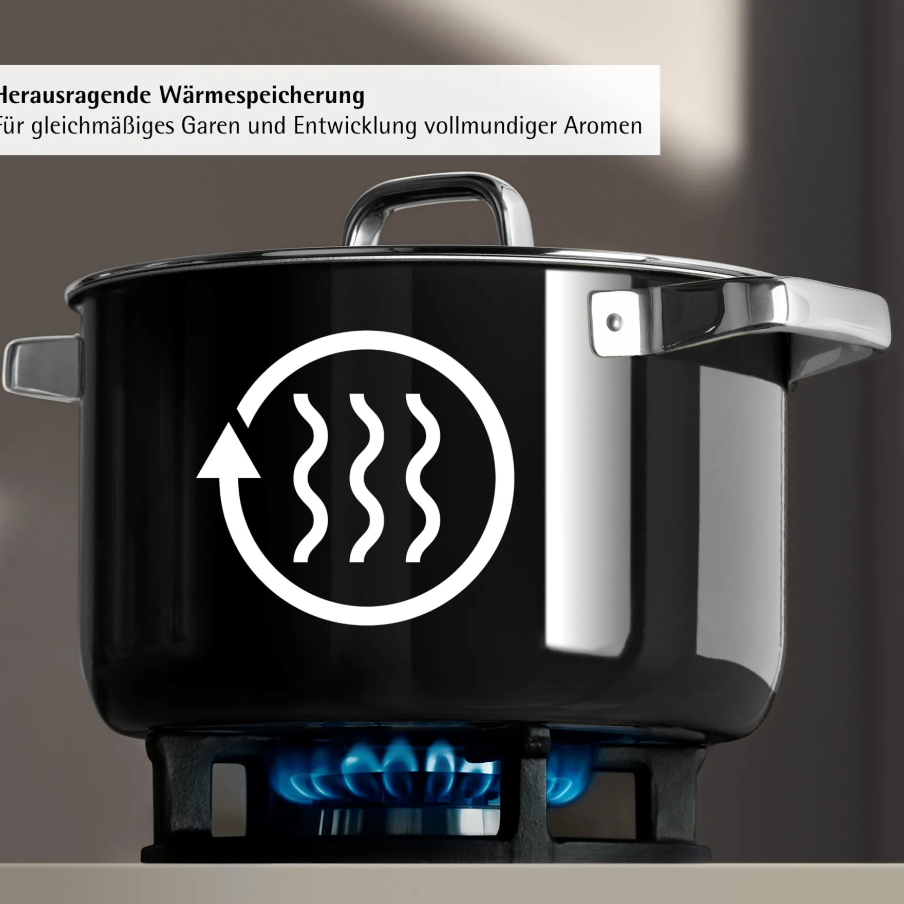 Bratentöpfe|WMF Fusiontec Mineral Pro, Bratentopf mit Deckel, 20 cm, Black