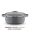 Induktionstöpfe|WMF Fusiontec Mineral Pro, Bratentopf mit Decke, 24 cm, Platinum
