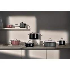 Induktionstöpfe|WMF Fusiontec Mineral Pro, Bratentopf mit Decke, 24 cm, Platinum