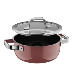 Induktionstöpfe|WMF Fusiontec Mineral Pro, Bratentopf mit Deckel, 20 cm, Rose Quartz