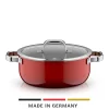 Induktionstöpfe|WMF Fusiontec Mineral Pro, Bratentopf mit Deckel, 24 cm, Passion Red