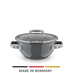 Kochtöpfe|Induktionstöpfe|WMF Fusiontec Mineral Pro, Kochschüssel mit Deckel, 20 cm, Platinum