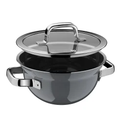 Kochtöpfe|Induktionstöpfe|WMF Fusiontec Mineral Pro, Kochschüssel mit Deckel, 20 cm, Platinum