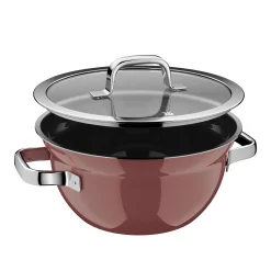 Kochtöpfe|WMF Fusiontec Mineral Pro, Kochschüssel mit Deckel, 24 cm, Rose Quartz