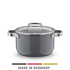 Kochtöpfe|Induktionstöpfe|WMF Fusiontec Mineral Pro, Kochtopf mit Deckel, 20 cm, Platinum