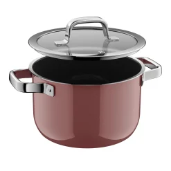 Kochtöpfe|Induktionstöpfe|WMF Fusiontec Mineral Pro, Kochtopf mit Deckel, 20 cm, Rose Quartz