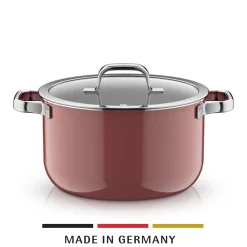 Kochtöpfe|Induktionstöpfe|WMF Fusiontec Mineral Pro, Kochtopf mit Deckel, 24 cm, Rose Quartz