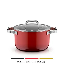 Kochtöpfe|WMF Fusiontec Mineral Pro, Kochtopf mit Deckel, 20 cm, Passion Red