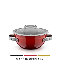 Kochtöpfe|Induktionstöpfe|WMF Fusiontec Mineral Pro, Kochschüssel mit Deckel, 20 cm, Passion Red