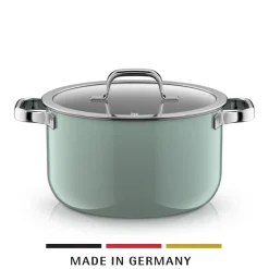 Kochtöpfe|Induktionstöpfe|WMF Fusiontec Mineral Pro, Kochtopf mit Deckel, 24 cm, Eucalyptus Haze