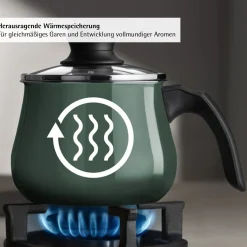 Induktionstöpfe|WMF Fusiontec Mineral Pro, Mini-Topf mit Deckel, 12 cm, Eucalyptus Haze