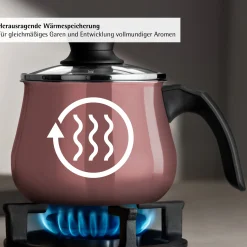 Induktionstöpfe|WMF Fusiontec Mineral Pro, Mini-Topf mit Deckel, 12 cm, Rose Quartz
