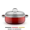 Induktionstöpfe|WMF Fusiontec Mineral Pro, Schmortopf mit Deckel, 28 cm, Passion Red