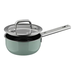 Induktionstöpfe|WMF Fusiontec Mineral Pro, Stielkasserolle mit Deckel, 16 cm, Eucalyptus Haze