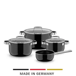 Topfsets|WMF Fusiontec Mineral Pro, Topf-Set, 4-teilig, Black