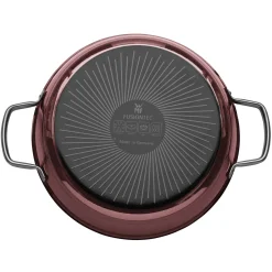 Schmorpfannen|Induktionspfannen|WMF Fusiontec Mineral Schmorpfanne mit Glasdeckel, 28 cm, Rose Quartz