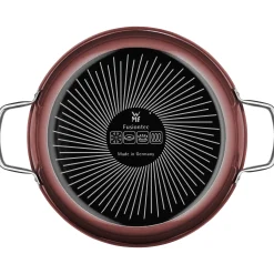 Schmorpfannen|Pfannen Mit Deckel|WMF Fusiontec Mineral Schmorpfanne mit Glasdeckel, 24 cm, Rose Quartz