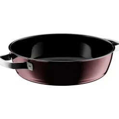 Schmorpfannen|Pfannen Mit Deckel|WMF Fusiontec Mineral Schmorpfanne mit Glasdeckel, 24 cm, Rose Quartz