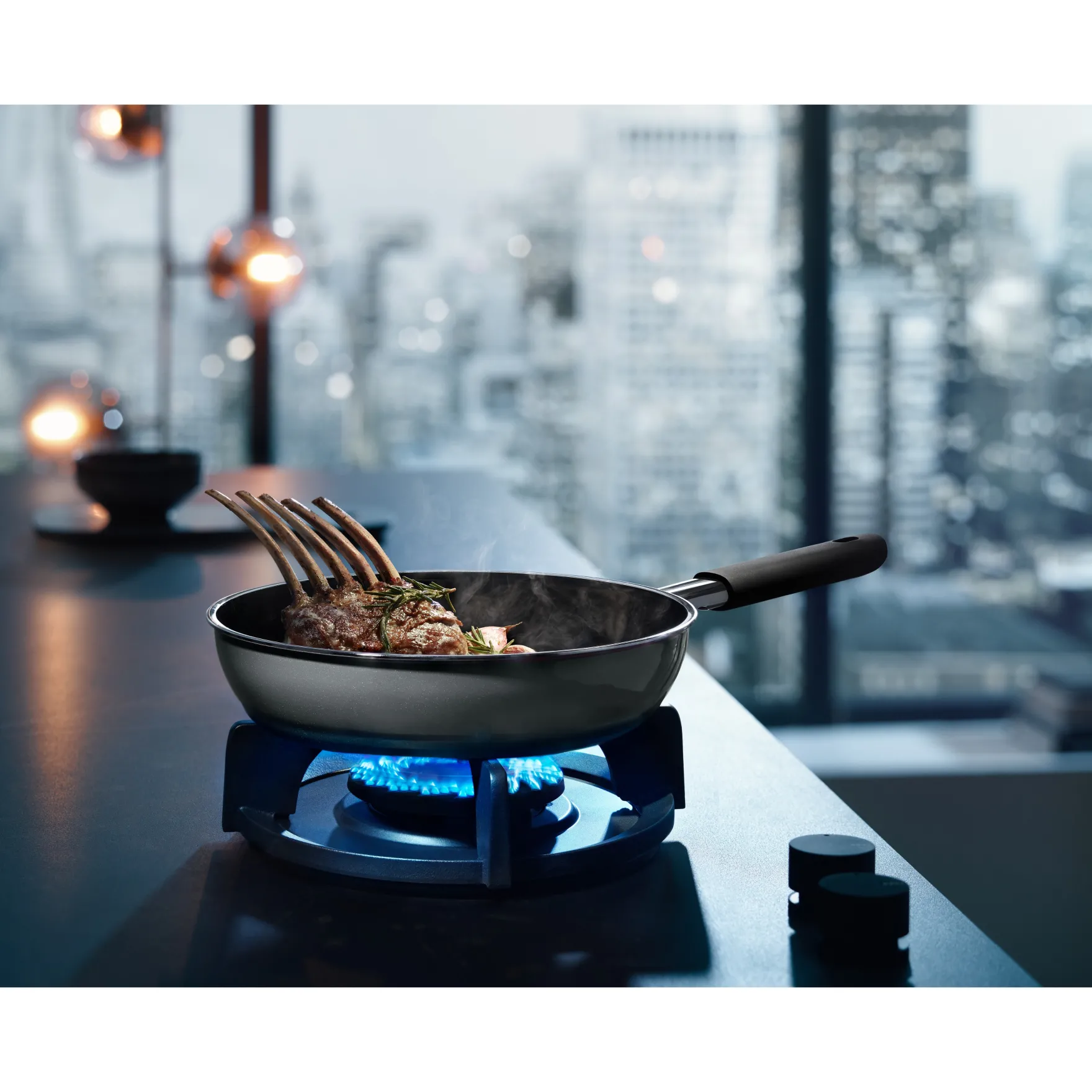 Bratpfannen|WMF Fusiontec Mineral Stielpfanne, 20 cm, Platinum