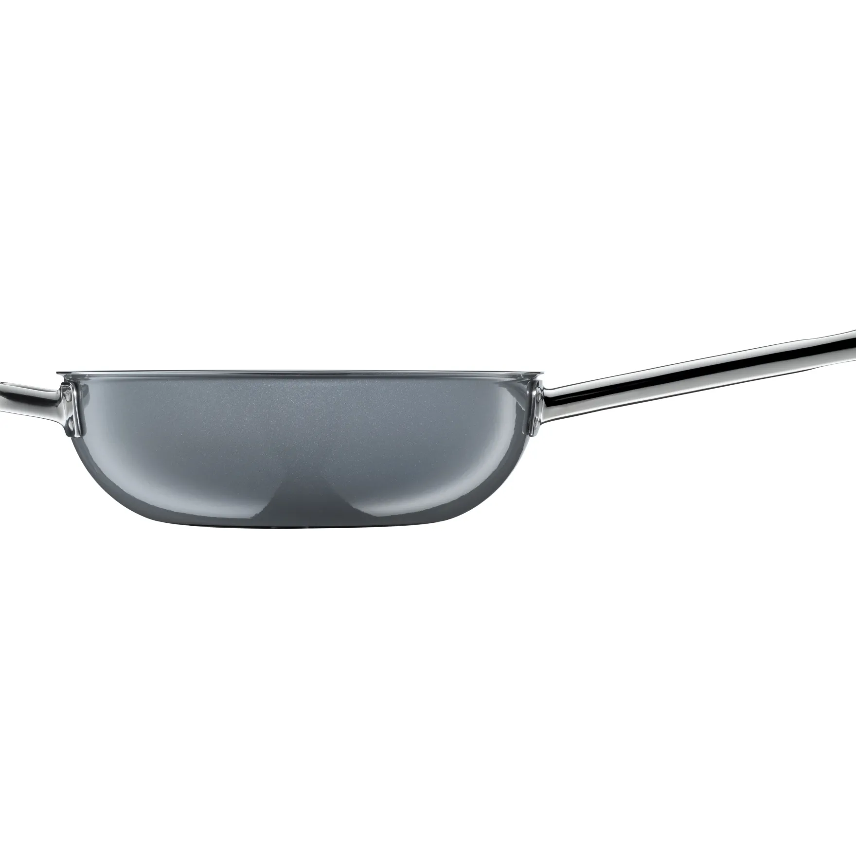 Woks|WMF Fusiontec Mineral Wok mit Glasdeckel, 28 cm, Platinum