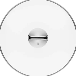 Woks|Pfannen Mit Deckel|WMF Fusiontec Mineral Wok mit Glasdeckel, 36 cm, Platinum