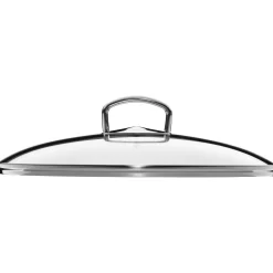 Woks|Pfannen Mit Deckel|WMF Fusiontec Mineral Wok mit Glasdeckel, 36 cm, Platinum